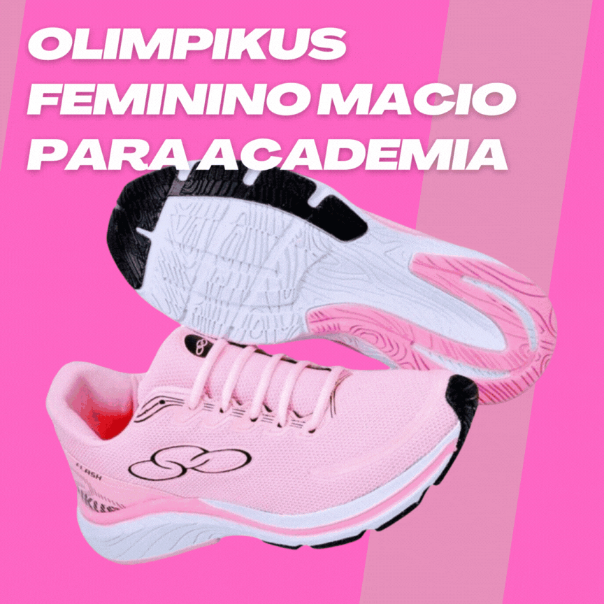 Tênis Olimpikus Feminino Macio Para Academia e Caminhada